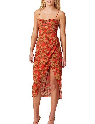 Bec + Bridge Shady Palms Dress| Size 8